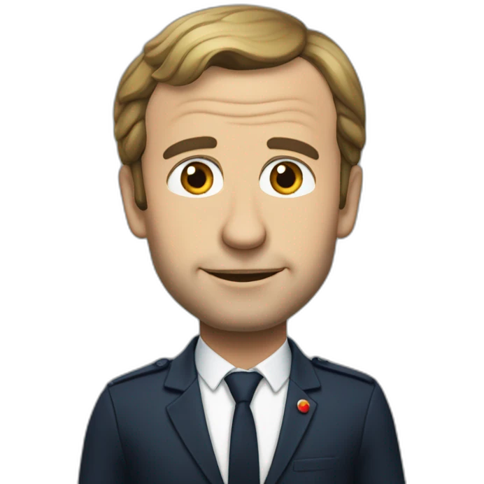 Macron qui rigole emoji