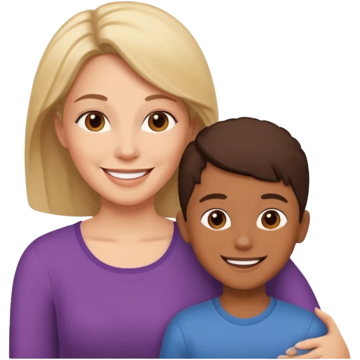 mom and kids emoji