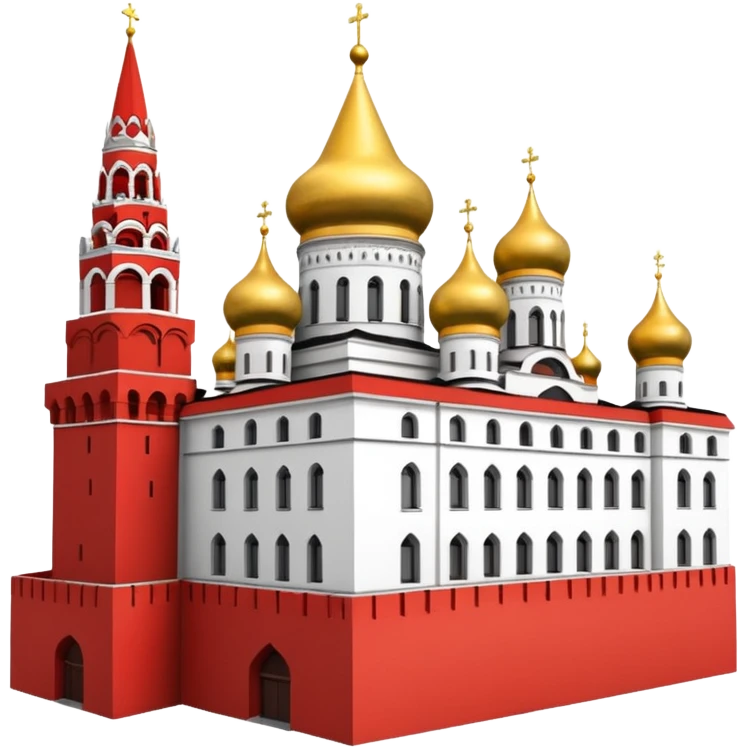 Кремль аккуратно зачеркнутый без фона emoji