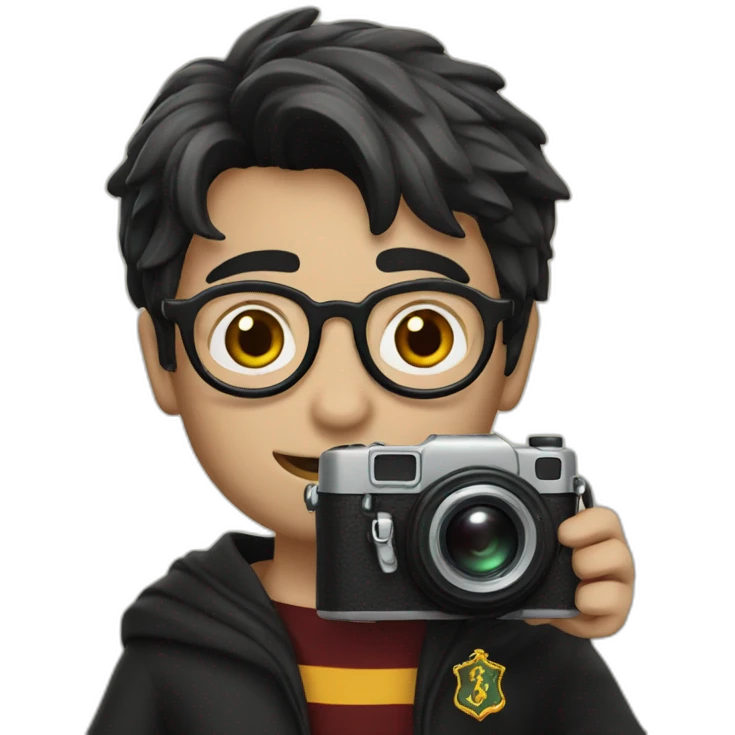 harry potter with camera emoji