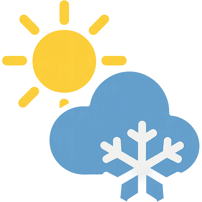 climate icon, clean, modern, color fill emoji