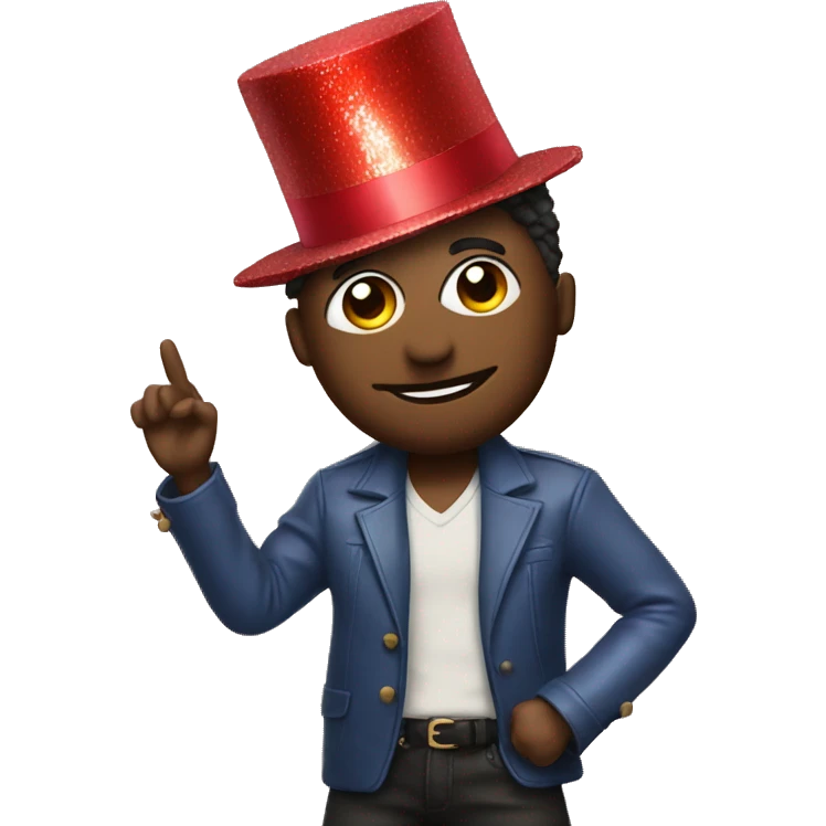 Musician with party hat  emoji