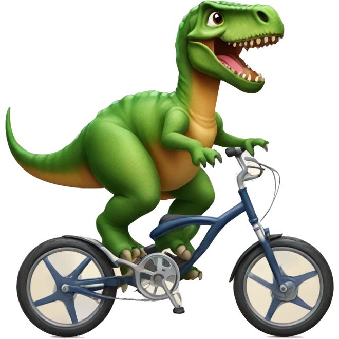 dinosaur on bike  emoji