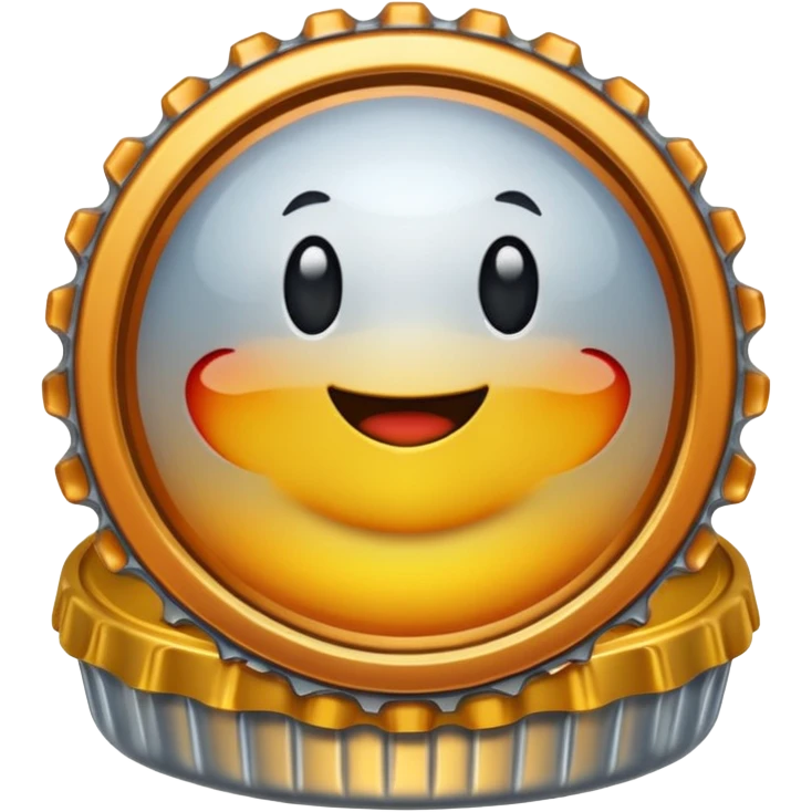 Bottle cap in ass emoji