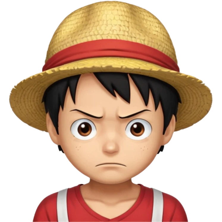luffy sérieux  emoji