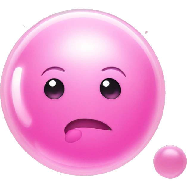 Pink bubbles emoji