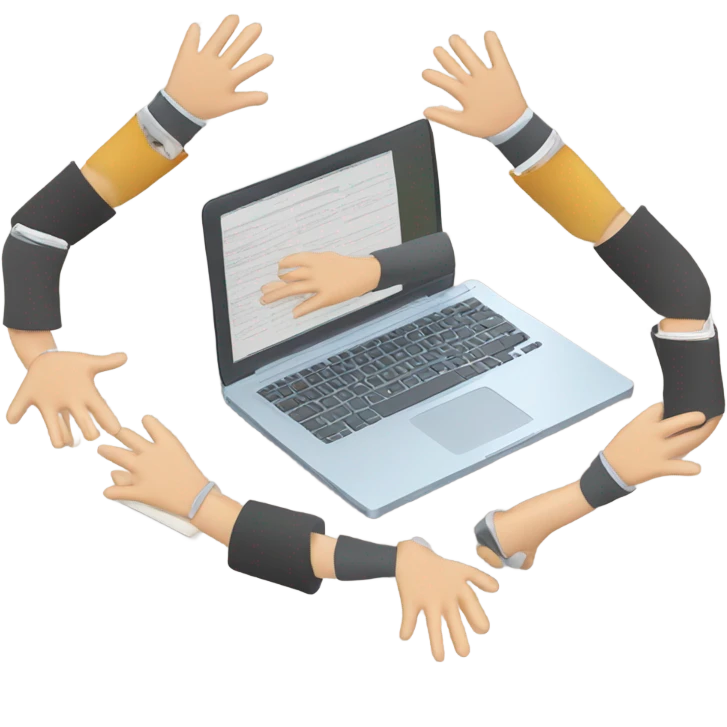 Connection, workflow, people emoji