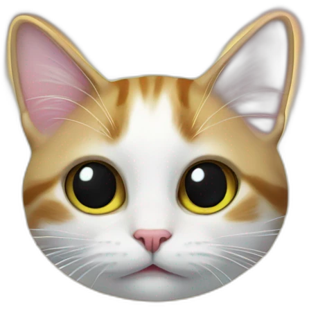 small surprising cat in real cosmic space emoji