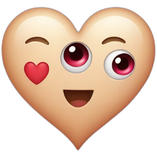 Heart with eyes emoji