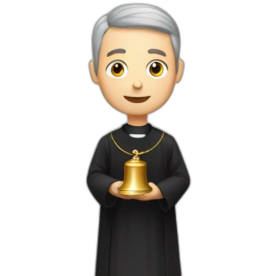 Priest with bell emoji