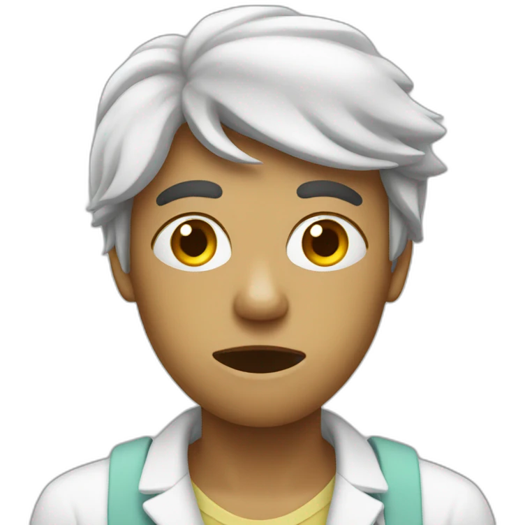 Feverish sick emoji