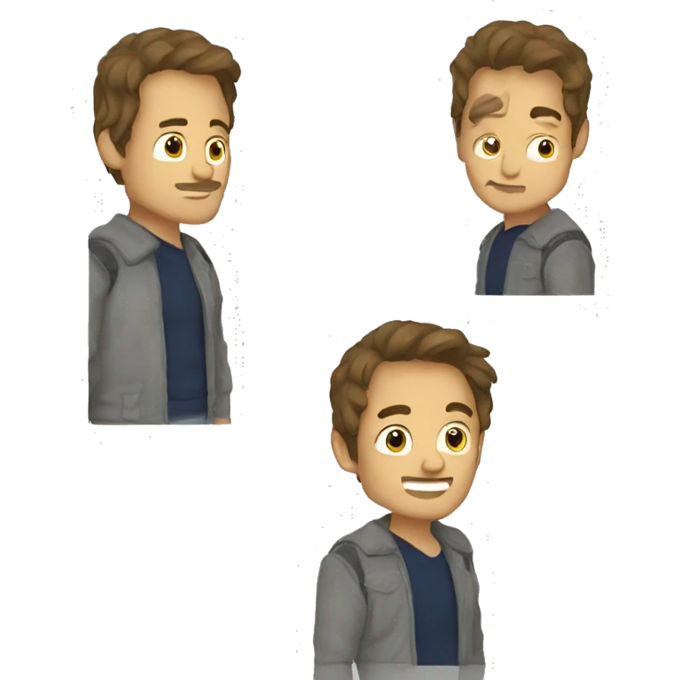 three craig federighis in the style of Three Wold Moon emoji