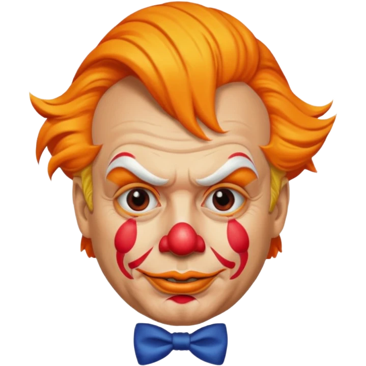 Trump Orange clown president emoji