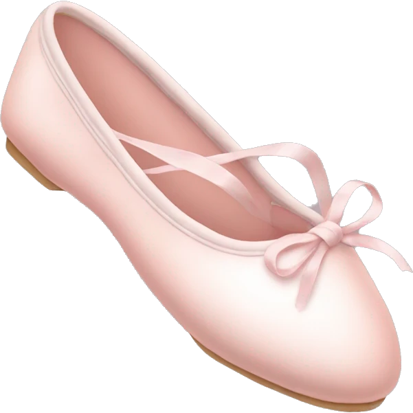 Pale pink ballet shoes emoji