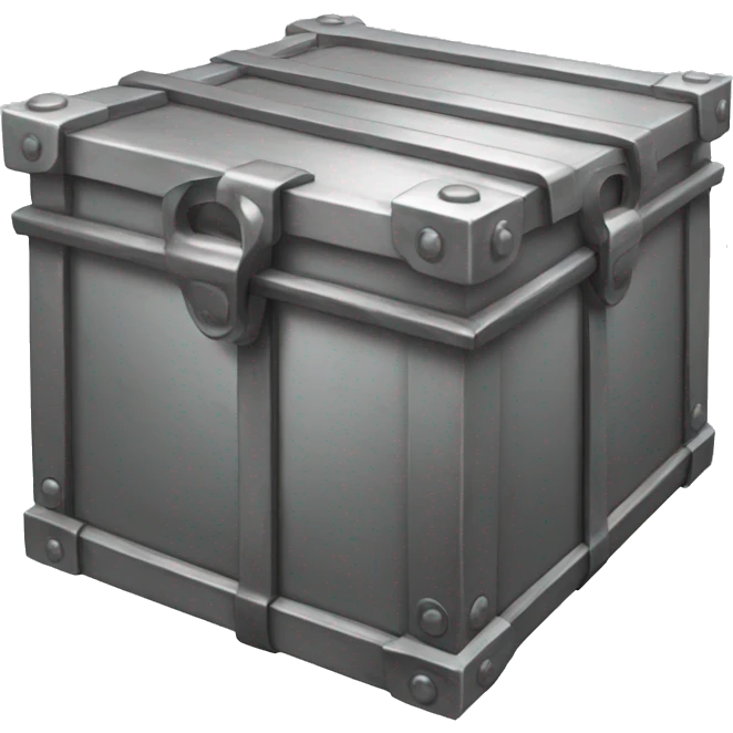 big metal package box  emoji