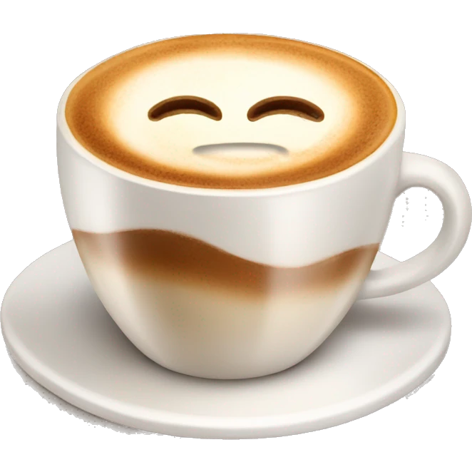 Cappuccino in esthetic cup emoji