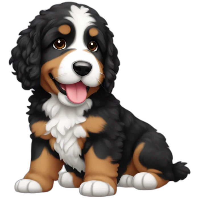 mini bernedoodle emoji