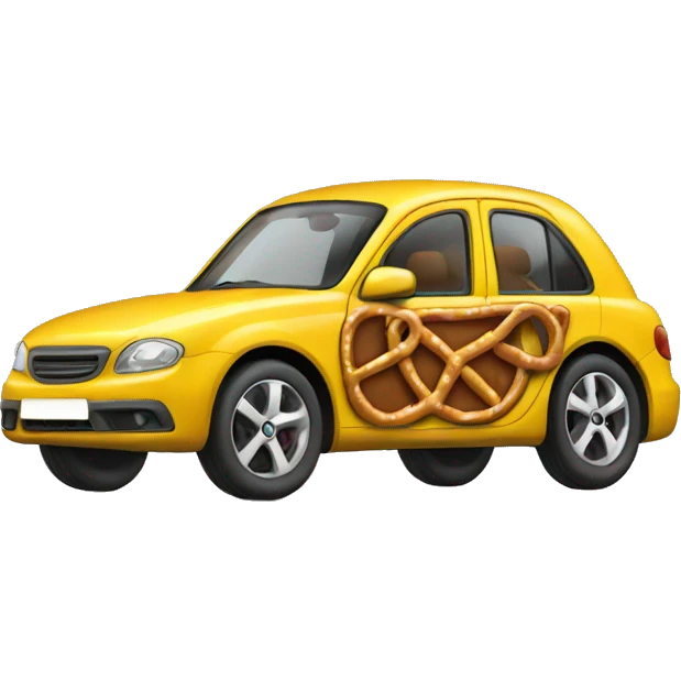 pretzel car emoji
