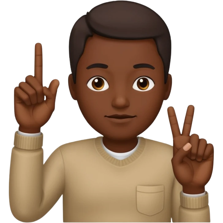 Make a dark emoji by using 👦🏿🫃🏿🖕🏿 emoji