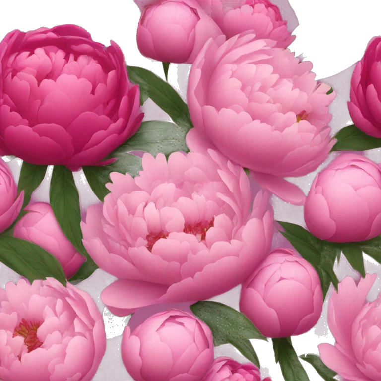 bouquet of peonies emoji