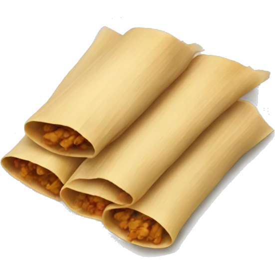 Plate of street tamales emoji