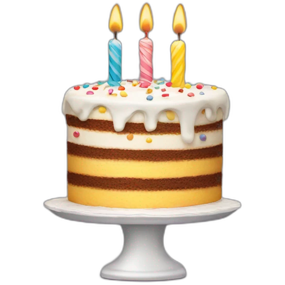 birthday cake for a boy emoji
