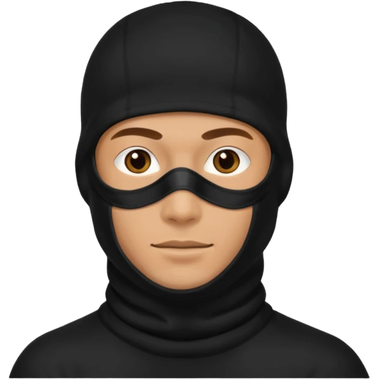 Man in black balaclava emoji