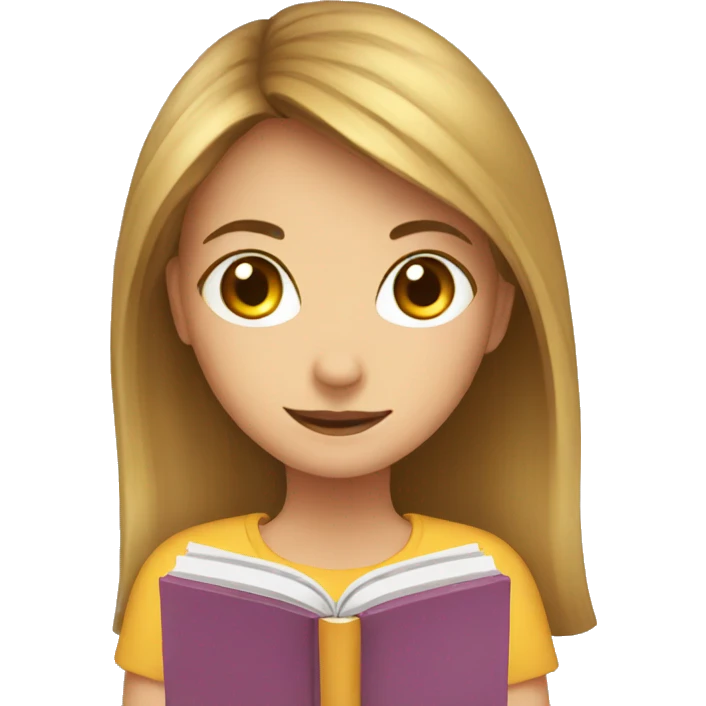 Book with girl  emoji