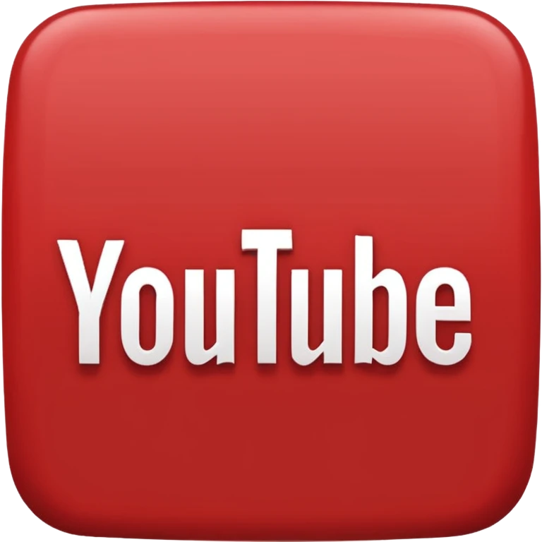 YouTube logo in text  emoji
