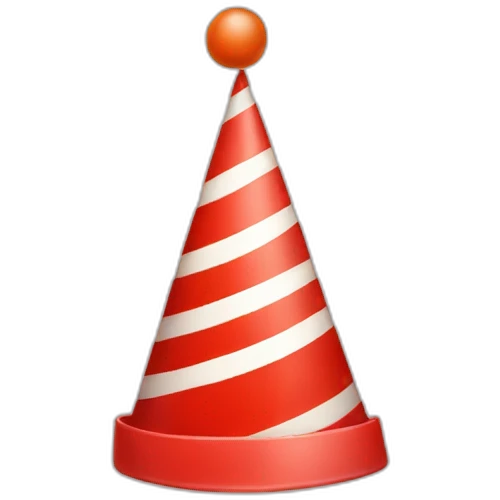 red pin with party hat emoji