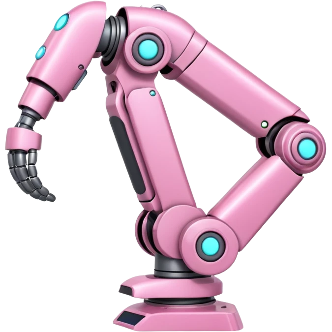 pink robotic cybernatic arm emoji