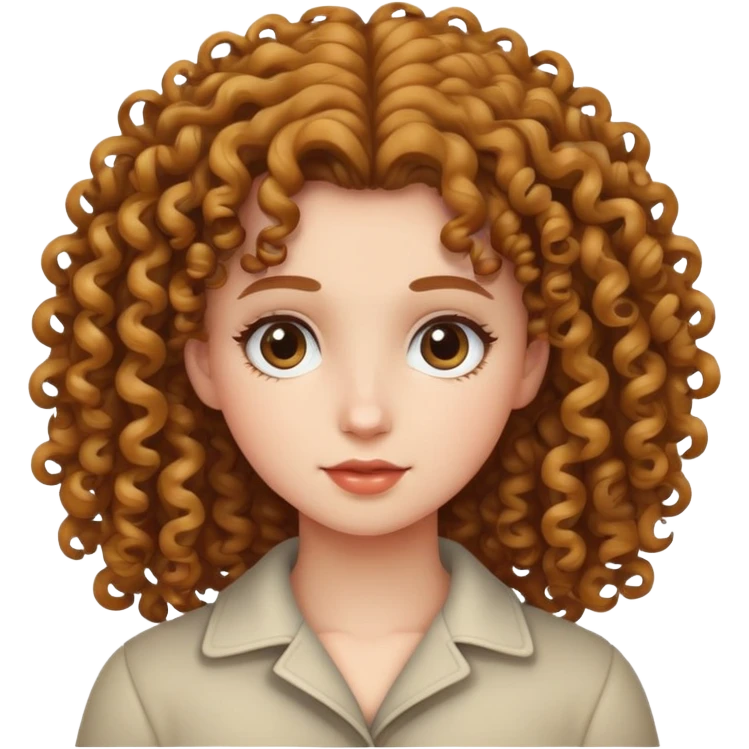 A Girl with curly hair  emoji