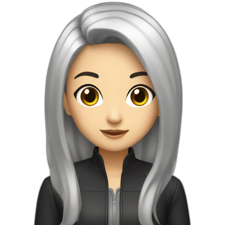 Hatsuni miko black  emoji
