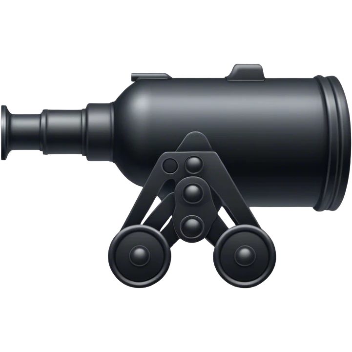 Big black war-canon emoji