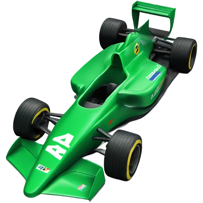 green formula one racecar emoji
