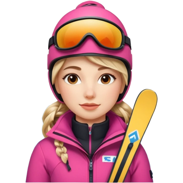 Woman Skiing, Matterhorn emoji