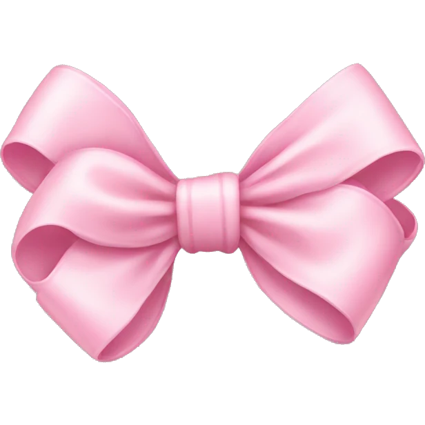baby pink bow emoji