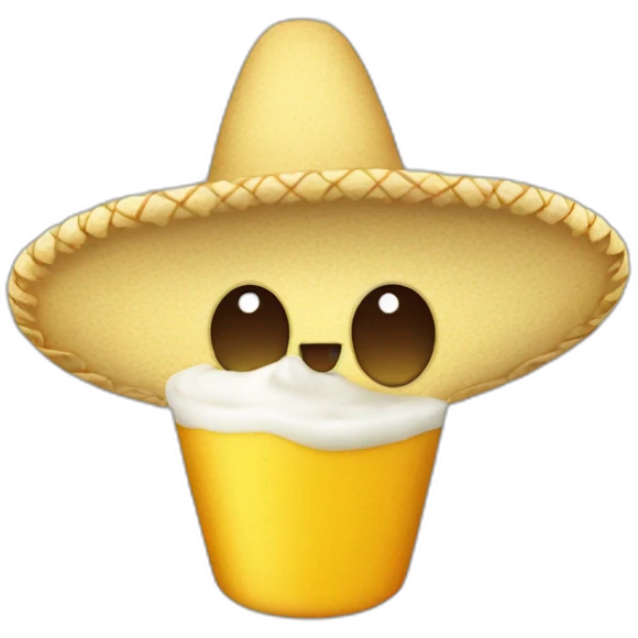 Sombrero de hule espuma  emoji