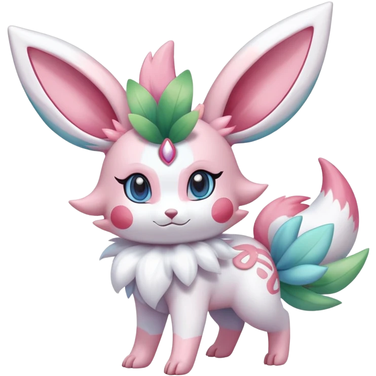 Shiny Exotic Sylveon-Shaymin-Hybrid-Creature emoji