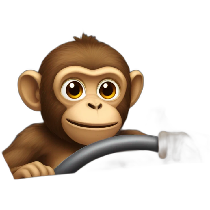 monkey in a car emoji