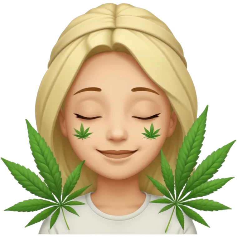 High of weed human light skin emoji emoji