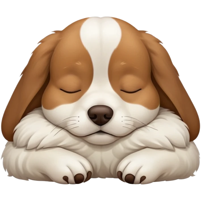 Sleepy dog emoji