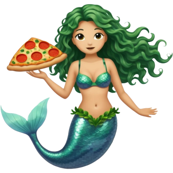 Pizza mermaid  emoji