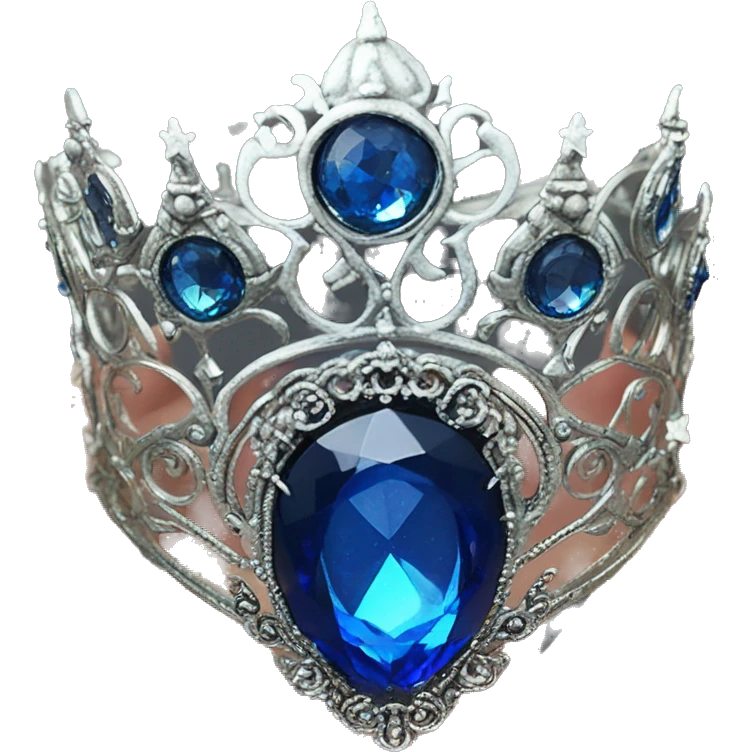 The Ravenclaw Diadem is a tiara-like object with, made of gleaming silver and set with glittering blue gem. It is enchanted  emoji