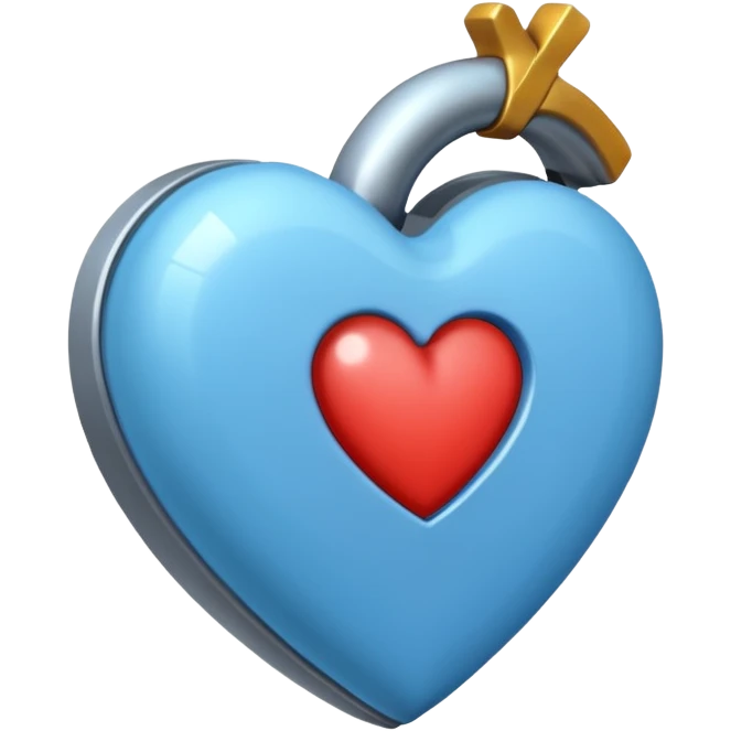 Emoji azul claro corazón roto emoji