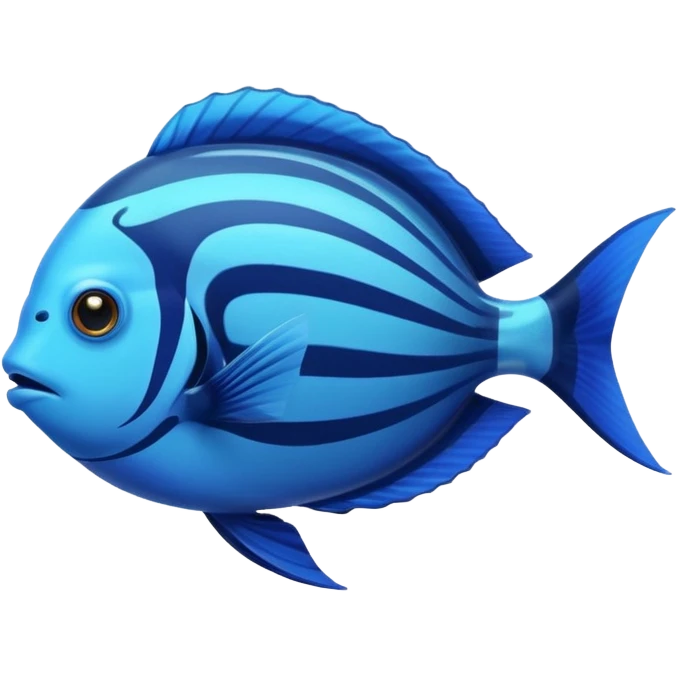blue tang fish with aquarium emoji