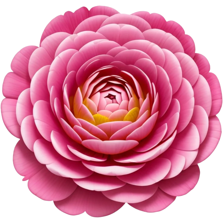 beautiful ranunculus flower with layered petals emoji
