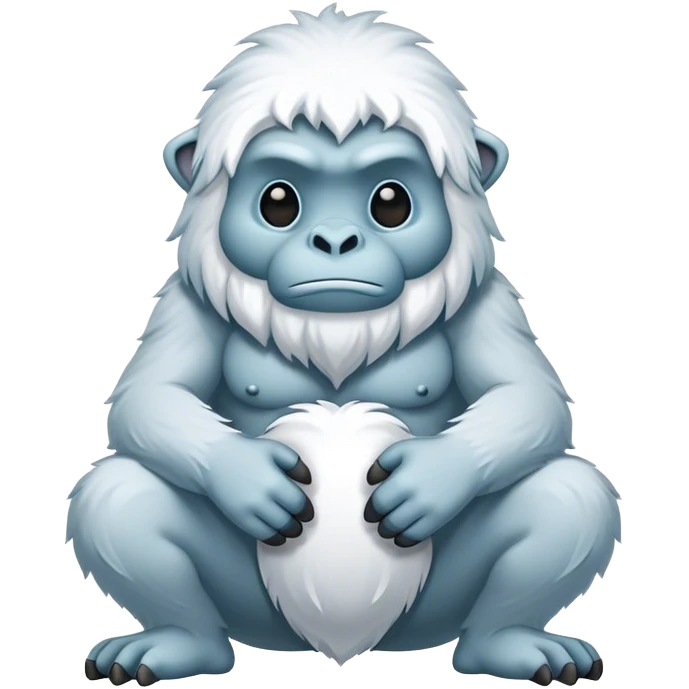 squatting yeti  emoji