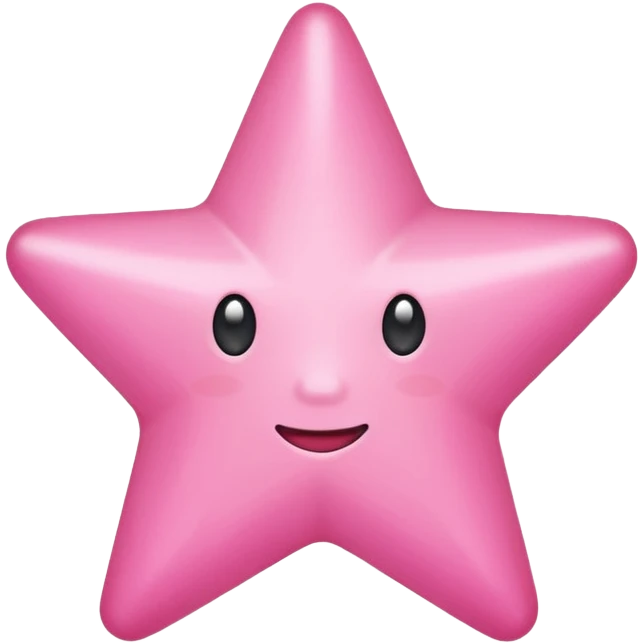 Pink star (simple without lines in it) emoji
