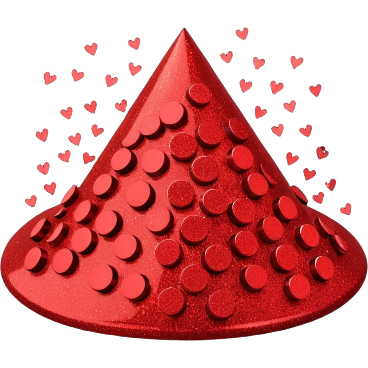 red glitter repair emoji